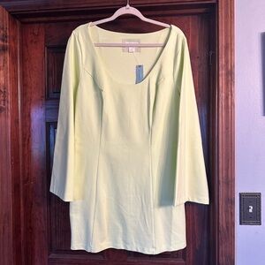 Light Yellow Long Sleeve Dress by Maeve